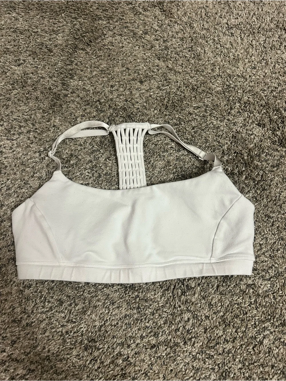 Lululemon True Self Bra Size 6 Women’s White Athletic Sports Bra